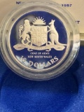 1987 Proof 10.00 dollar comm. Australian The New South Wales .925 silver coin w/ pres box