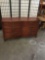 Vintage Dixie mahogany stain 8 drawer low boy dresser