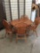 Modern round wooden dining table with 4 chairs - Coaster Company