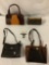 4x ladies purses / hand bags; Liz Claiborne, Brahmin, 2x unmarked, 1 without chain