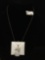 NIB Kohls 10k gold & white jade kitty pendant necklace w/ peridot eyes & amethyst - $275 tag