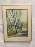 Original watercolor landscape by Charles Mulvey - Local PNW artist