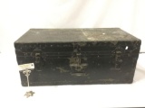 Vintage Army small keepsake foot locker from JBLM Washington
