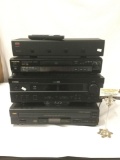 4 pc home stereo lot - Adcom 4 speaker selector, Panasonic DVD, Yamaha RX-V420 receiver +