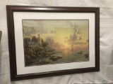 Sea of Tranquility By Thomas Kinkade. print signed and Numbered 2034/2050