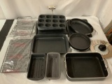 Large collection of Cook?s Essentials nonstick baking pans, sheet pans, muffin pan, loaf pans etc