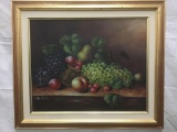 Original Painting of still life with fruit by Van Hunt - Oil on Canvas
