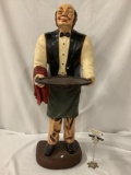 Key butler - Butler with serving tray composite statue - approx 37