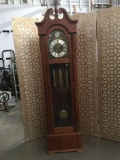 Tempus Fugit Grandfather Clock made in Western Germany. Includes weights and pendulum