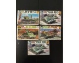 Lot of 33 plastic military model kits 1/76 scale and 1/35 scale many are sealed - see pics and desc