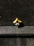 Vintage Small 14k gold Kappa Alpha Phi sorority pin. Features 2 small diamonds - see desc
