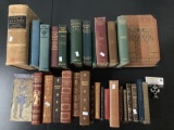 2 antique books, mostly early 1900s poetry / poetical works; Shakespeare- Hamlet (1901), (1909),