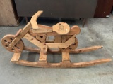 Children?s wood motorcycle rocking horse, customized: Stella