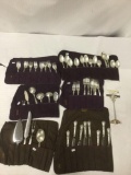 50 pc of mixed sterling flatware (1470g)& sterling/stainless blade cutlery (800g) - see pics