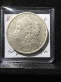 Silver Morgan Dollar 1886-O AU Scarcer Date