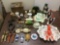 Lot of Assorted Porcelain Figures, Liquor Decanters, Candles, etc. see pics.