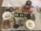 Big Lot of Vintage Home and Decor Pieces - Art, Stove, Clock Pieces, Razors, Lock + More