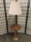 Vintage Lamp with End Table. 57 inches tall