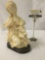 Lovely composite resin sculpture decor piece - mother and child made in Italy