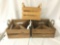 Lot of 3 crates, founder?s modular wine box and cost plus crates.