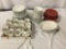 Lot of pfaltzgraff China 46 pcs of the Winterberry pattern, 12 pcs of the ruby pattern