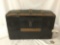 Vintage wood steamer trunk approx 15 x 28 x 17 inches
