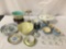 Lot of vintage Asian home decor, English pottery, Largest approx 12x8x6 inches.