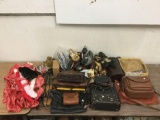 Vintage Purses, Handbags, Shoes, Clothes, etc. see pics.