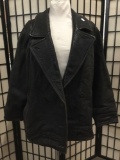 J and R leather jacket made in Korea approx size Large 28 x 20 inches.