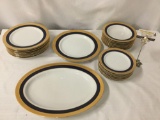 Royal Ming plates and bowls - made in Japan, approx 12 x 16 inches.