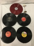 Lot of 47 sleeveless vinyl lps. Shirley bassey, count Basie, Louis Armstrong, Jazz, classical, polka