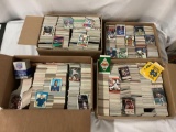 4 boxes of mixed sports trading cards MLB Baseball, NBA Basketball, NFL football, Topps, Donruss,