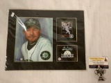 Seattle Mariners Ichiro print and card set numbered 5940/50,000 with COA approx 14x11 inches