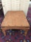 Large vintage Mexican made wormwood Mission style coffee table - has some damage as is