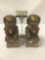 Pair of Carved and Painted Guardian Lion (foo dog) sculptures