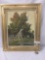Original 1968 oil painting - Autumn by Washington western artist Fred Oldfield - in gold frame
