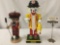 Lot of 2 decorative nutcrackers - Golfer is Steinbach & JP Patches by Bartell Drug Co