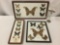 Lot of 3 framed taxidermy collections; butterfly and moth