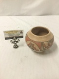 Unmarked Hopi Hand Painted pottery vase