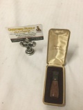 Genuine vintage kaywoodie pipe mouthpiece with Case
