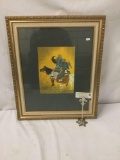 David Wang - Before Hunting - Print, signed and Numbered 22/750 in wood frame