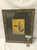 David Wang - Before Hunting - Print, signed and Numbered 36/750 in wood frame