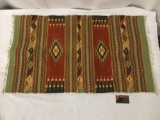 Native American style woven rug by Mendez Rugs - Zapotec Weaver - Prescott Valley, AZ