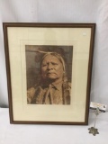 Antique photogravure by Suffolk Engraving Co. of Edward Curtis - Walter Ross-Wichita