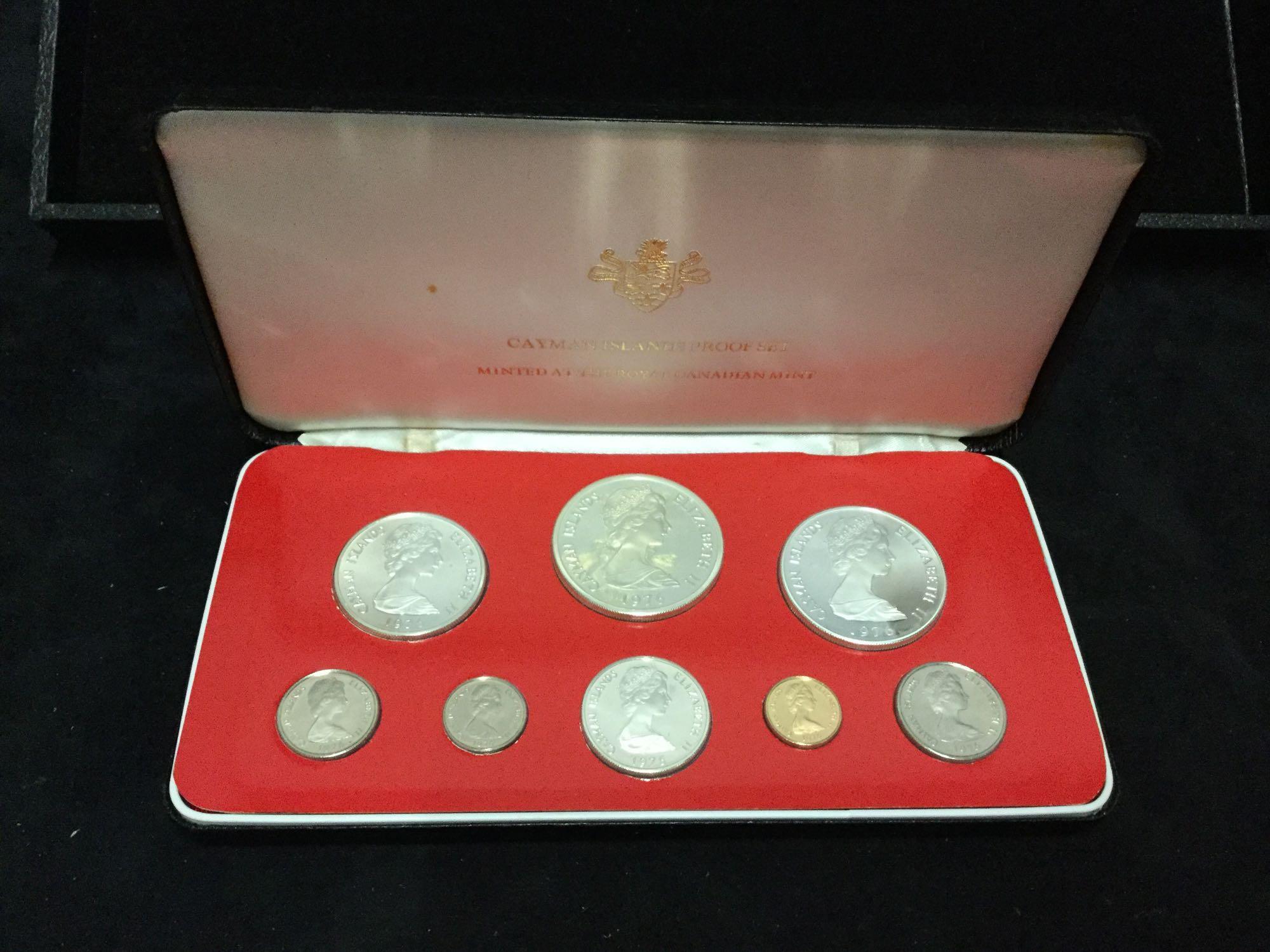 8 coin 1976 Cayman Islands Proof set by the Royal | Proxibid