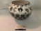 Vintage handmade Southwest Native American ceramic pot with geometric and animal/character designs -