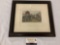 Antique framed tinted steel engraving - 