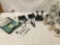 Vintage medical supplies lot incl. stethoscope, bp monitors, examination tools etc