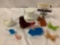 9 fine art glass pieces incl. 5 Westmoreland, milk glass top hat, 2x butterflies, and more