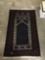 Dark vintage wool rug with classic Iranian pattern - as is